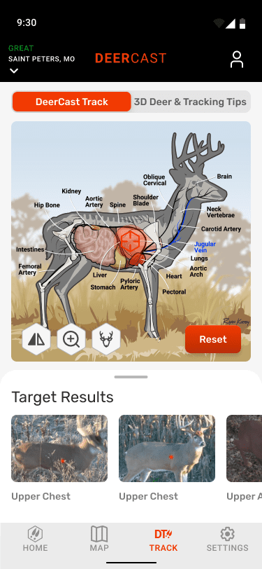 DeerCast track advice